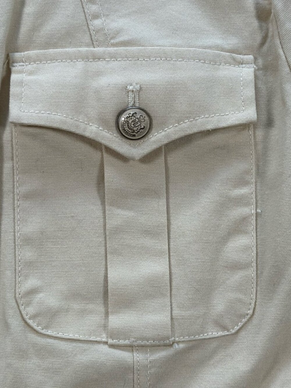 Lauren Ralph Lauren Safari Jacket Womens 8 Tan Field Military Cotton - Picture 7 of 12